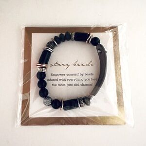 Keep Collective Story Beads Keeper Bracelet Black
